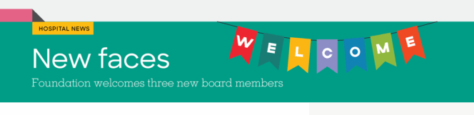 Foundation welcomes three new board members